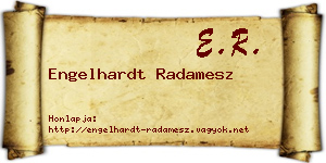 Engelhardt Radamesz névjegykártya